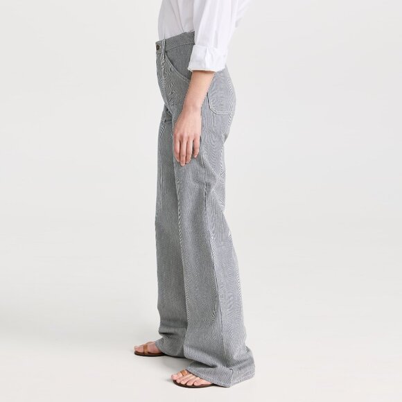 Nili Lotan "Quentin" Striped Jeans, size 25 ** HEMMED ** - Picture 4 of 13